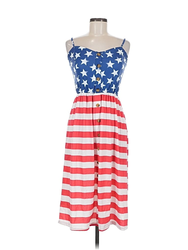 Pre-owned Angashion Casual Dress In Red