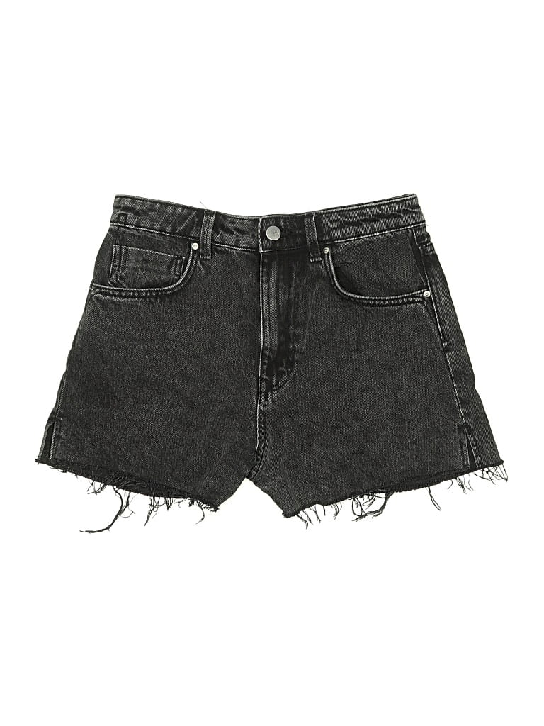 Pre-owned Zara Denim Shorts In Gray