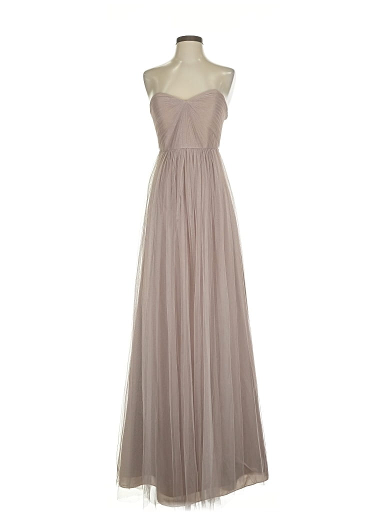 Pre-owned Jenny Yoo Collection Cocktail Dress In Gray