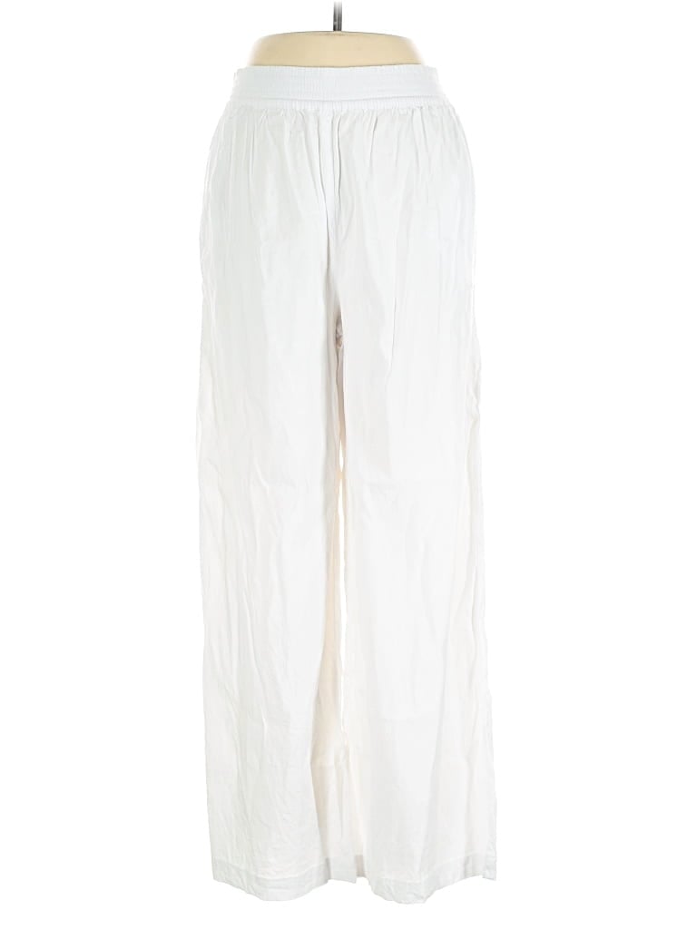 Pre-owned Sweaty Betty Linen Pants In White