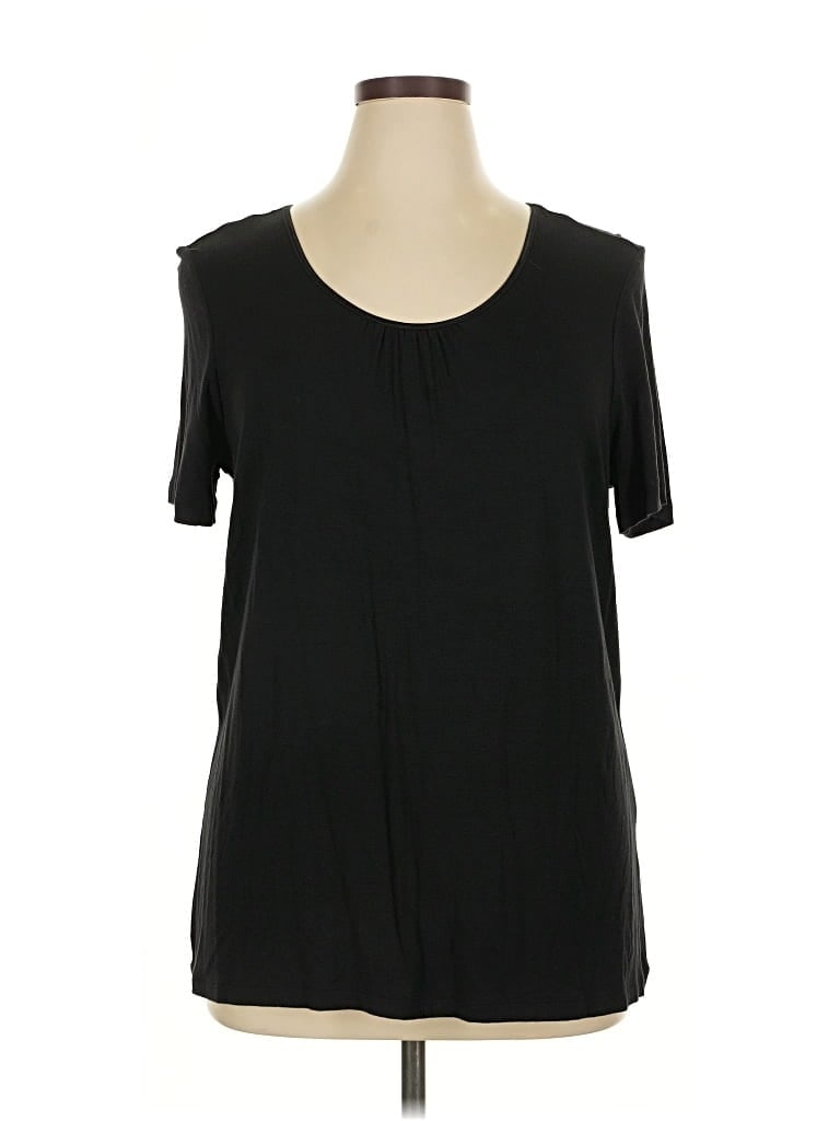 Pre-owned Jaclyn Smith Short Sleeve T-shirt In Black