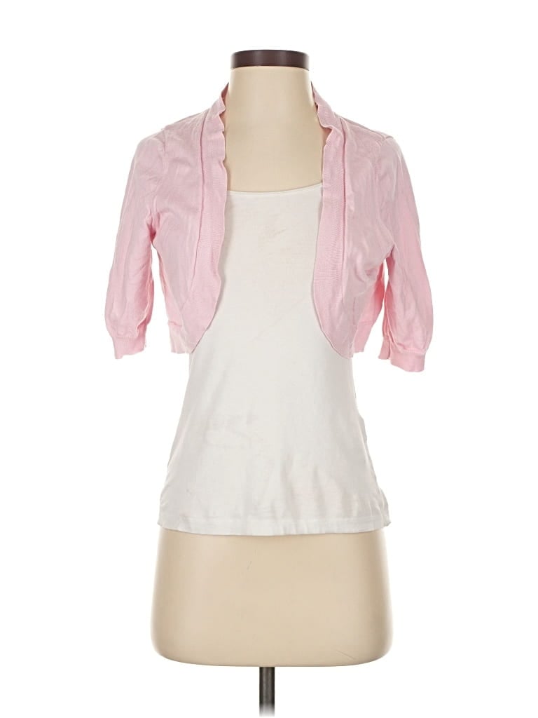 Pre-owned Neiman Marcus Cardigan Sweater In Pink