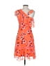 Express 100% Polyester Orange Cocktail Dress Size 2 - photo 2