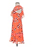 Express 100% Polyester Orange Cocktail Dress Size 2 - photo 5