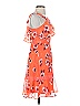 Express 100% Polyester Orange Cocktail Dress Size 2 - photo 4