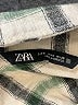 Zara Plaid Ivory Jacket Size S - photo 3