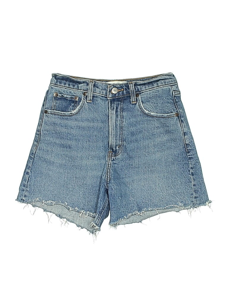 Pre-owned Abercrombie & Fitch Denim Shorts In Blue