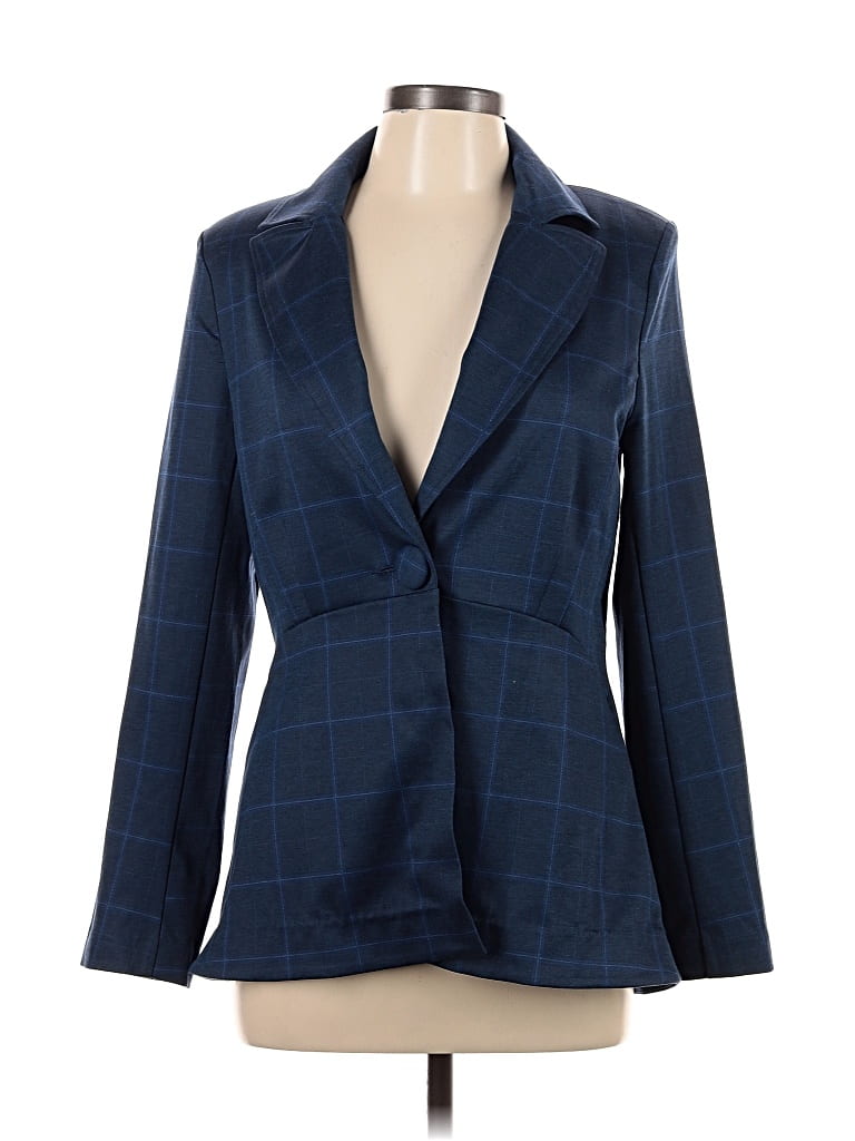 Pre-owned Cabi Blazer Jacket In Blue