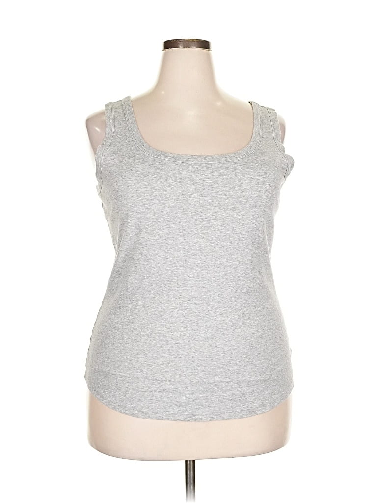 Pre-owned Caslon Tank Top Gray Tops
