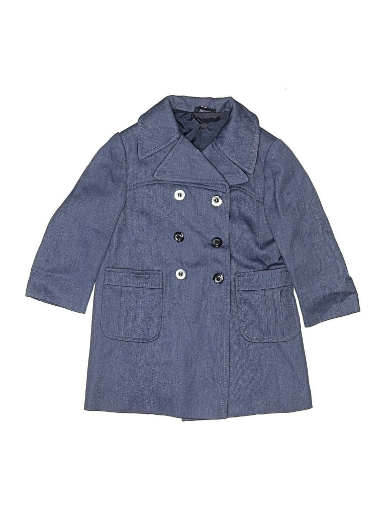 Pre-owned Assorted Brands Kids' Coat In Blue