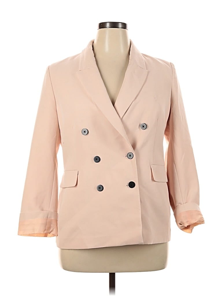 Pre-owned Dkny Blazer Jacket In Pink