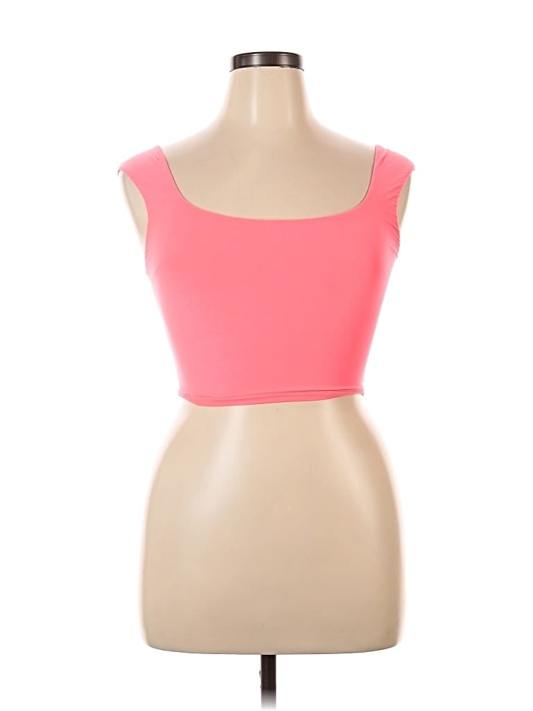 Pre-owned Aerie Tank Top Pink Strapless Neckline Tops
