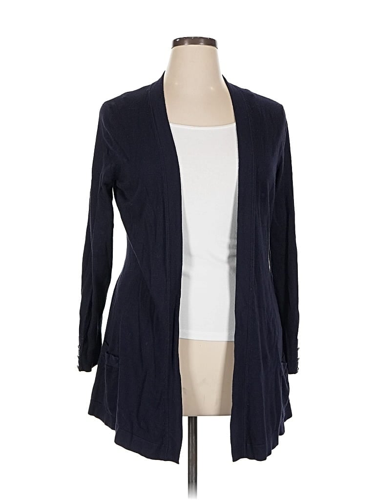 Pre-owned Roz & Ali Cardigan Sweater In Blue