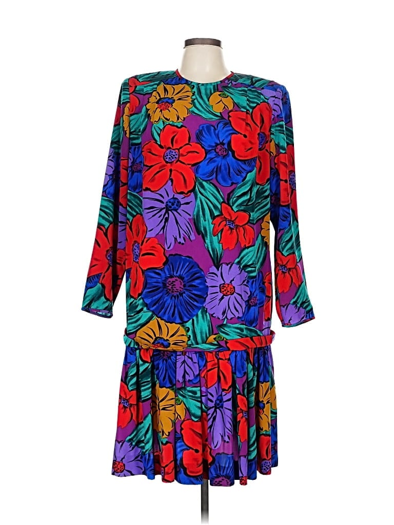 Pre-owned Liz Claiborne Casual Dress In Purple