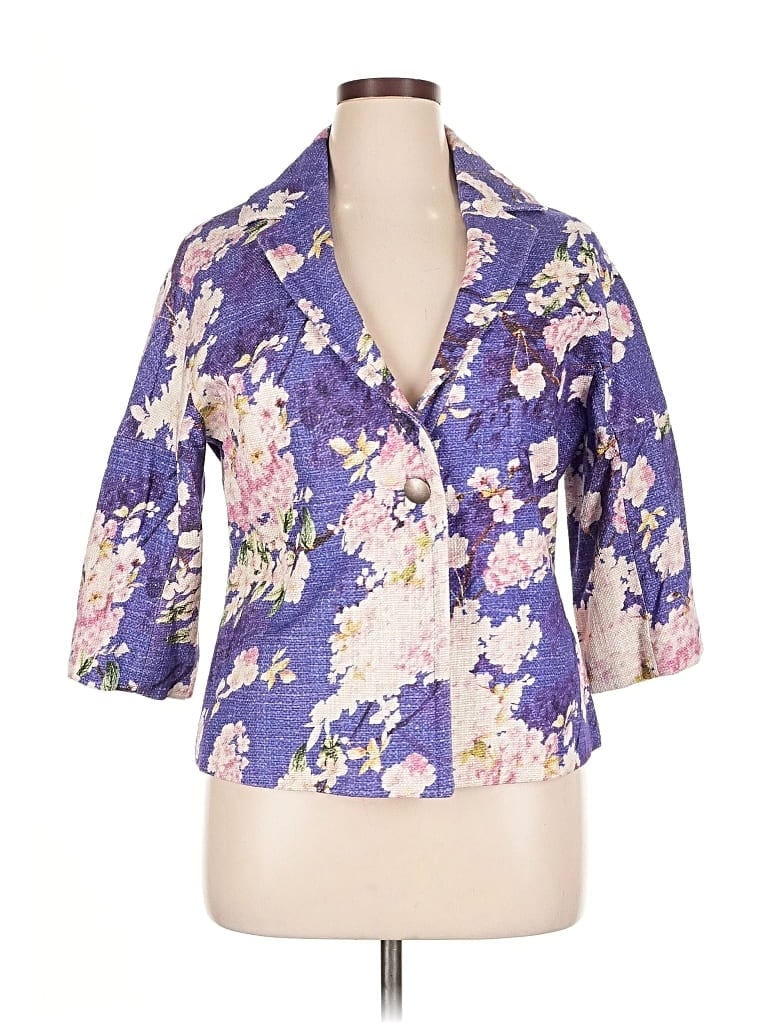 Pre-owned J. Peterman Blazer Jacket In Purple