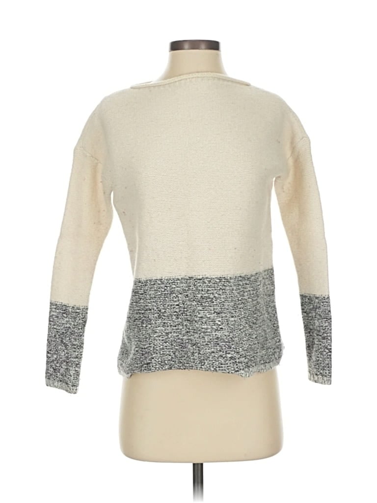 Pre-owned Vince 3/4 Sleeve Turtleneck In White