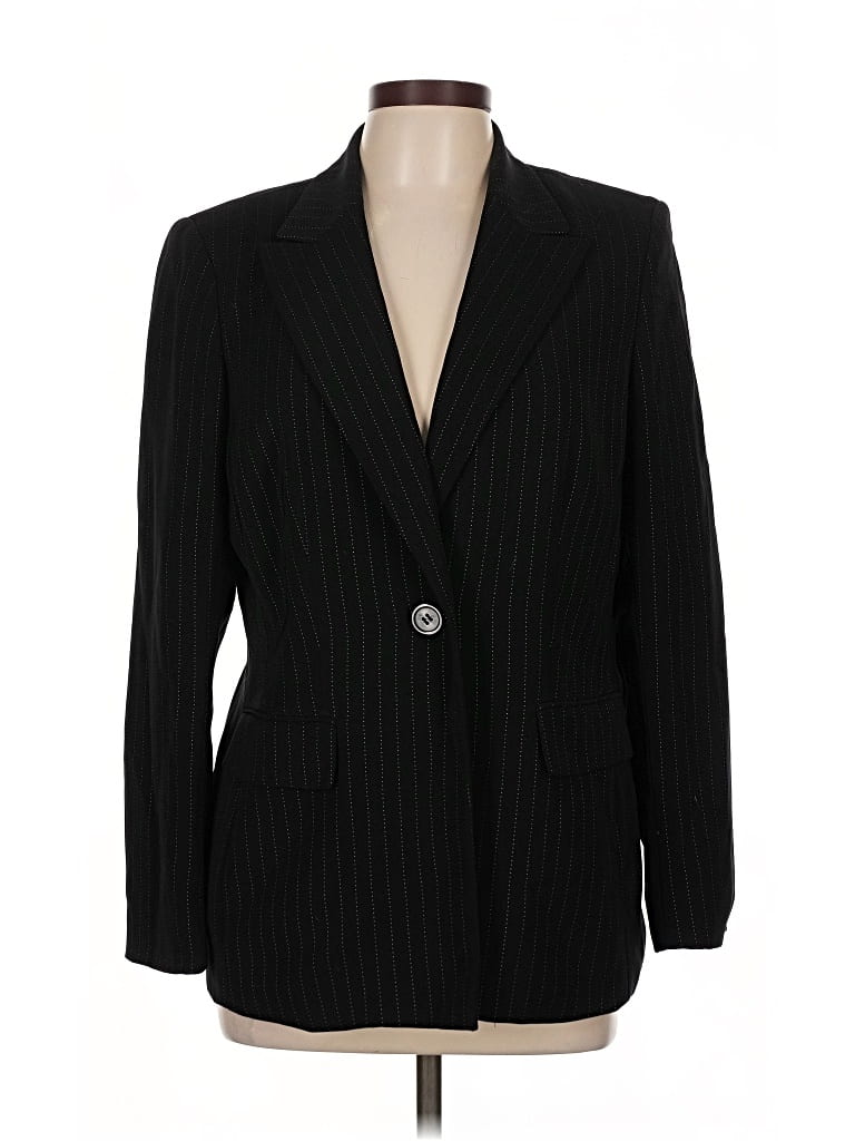 Pre-owned Kasper Blazer Jacket In Black