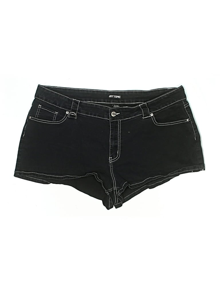 Pre-owned Hot Topic Denim Shorts In Black