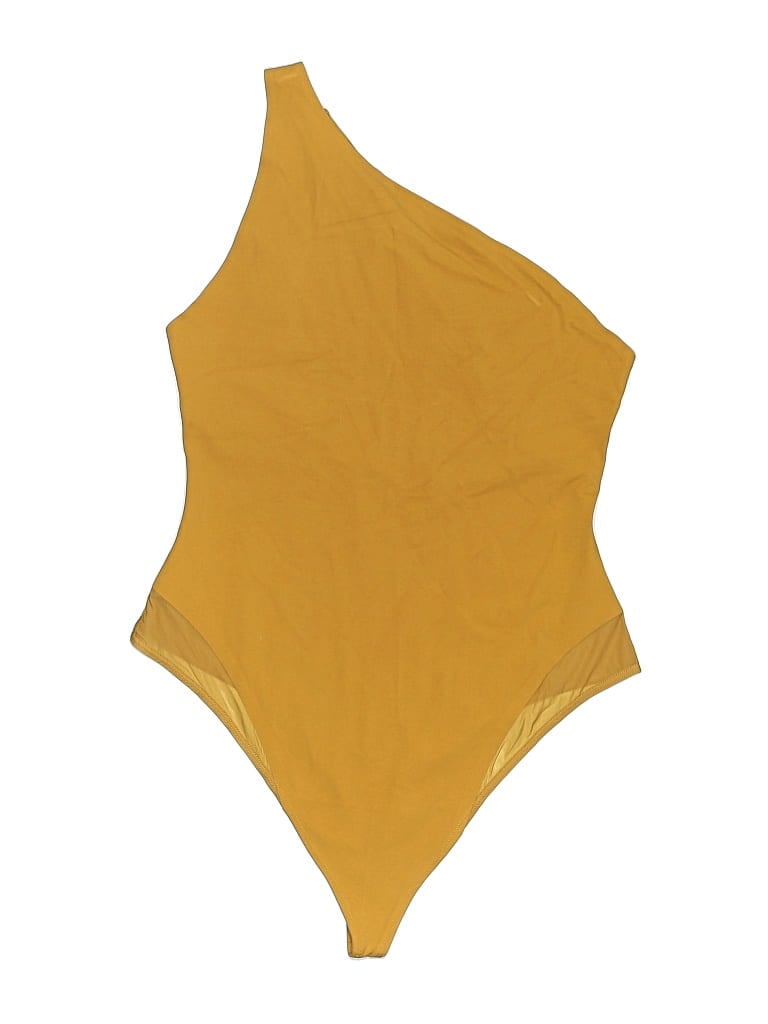 Pre-owned Athleta One Piece Swimsuit In Yellow