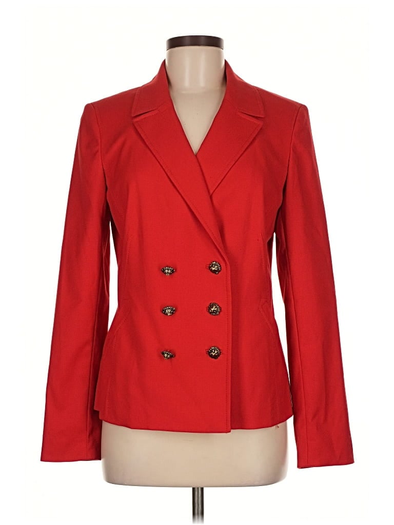 Pre-owned Anne Klein Blazer Jacket In Red