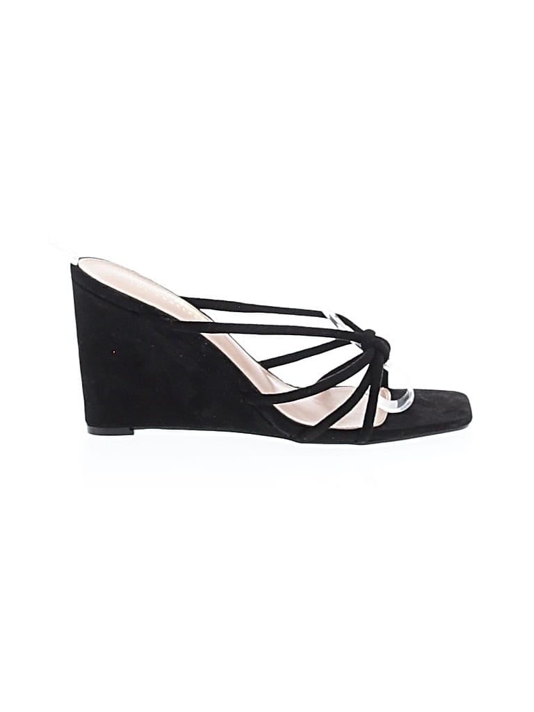 Pre-owned Fashion Nova Wedges In Black