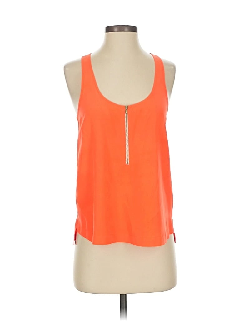 Pre-owned A.l.c Sleeveless Top Orange Halter Neckline Tops
