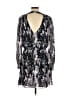 Parker Paisley Gray Purple Casual Dress Size M (estimated) - photo 2