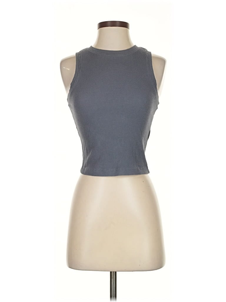 Pre-owned Hollister Tank Top Gray Halter Neckline Tops