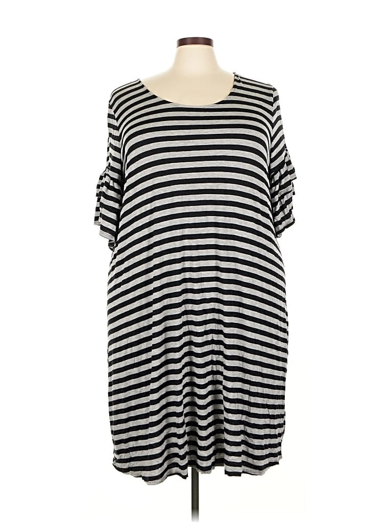Pre-owned Lane Bryant Casual Dress In Black