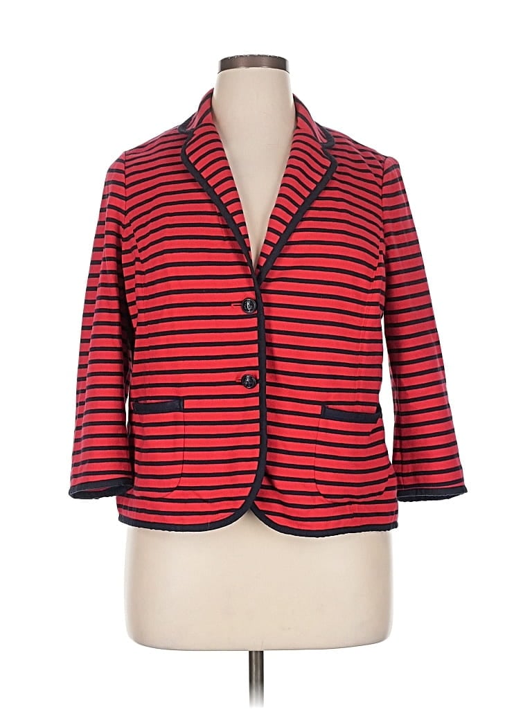 Pre-owned Talbots Blazer Jacket In Red