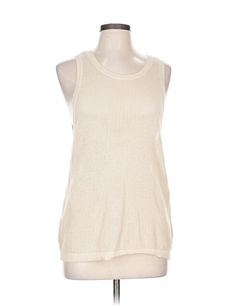 Pre-owned Brixton Sweater Vest In White