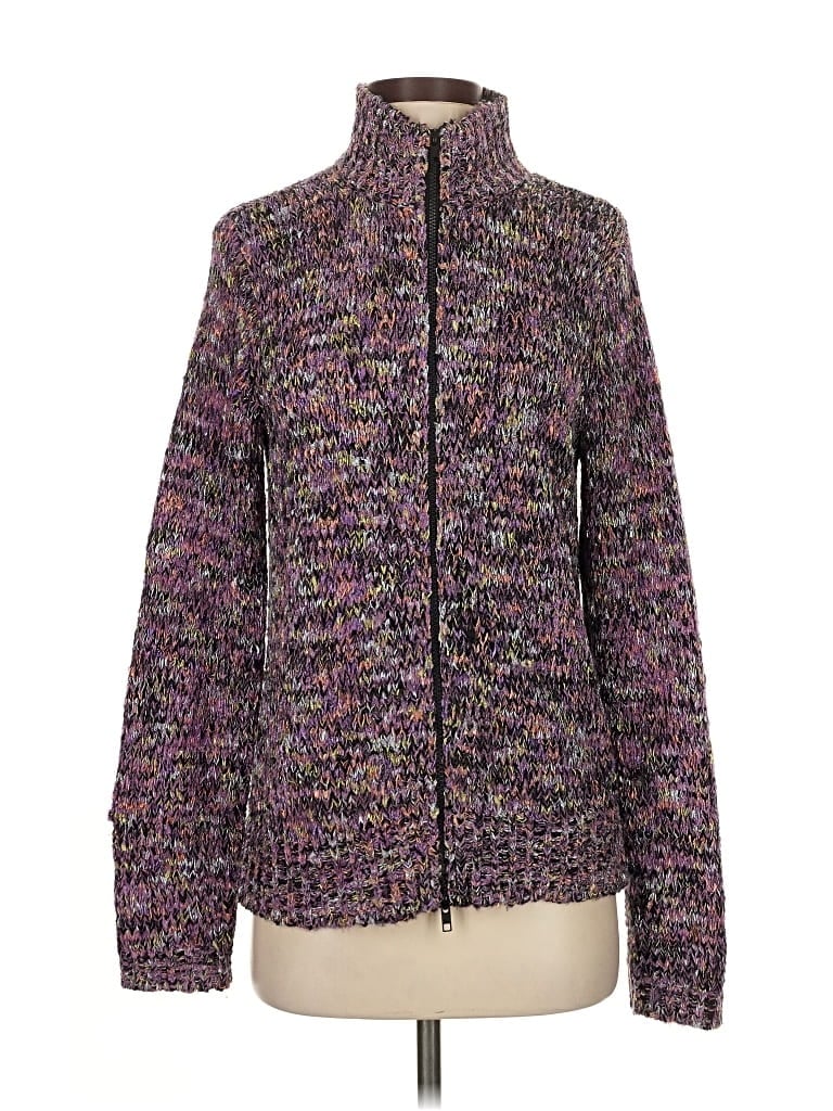 Pre-owned Chico's Cardigan Sweater In Purple