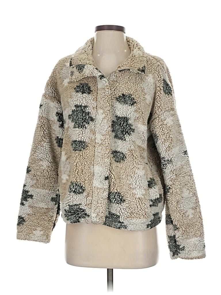 Pre-owned Thread & Supply Faux Fur Jacket In White