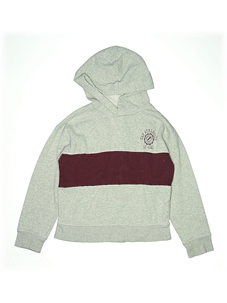 Pre-owned Gap Kids' Pullover Hoodie In Gray