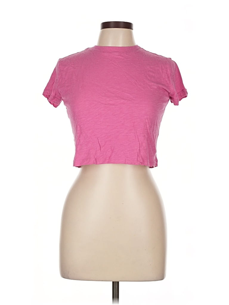 Pre-owned Katie J Nyc Short Sleeve T-shirt In Pink