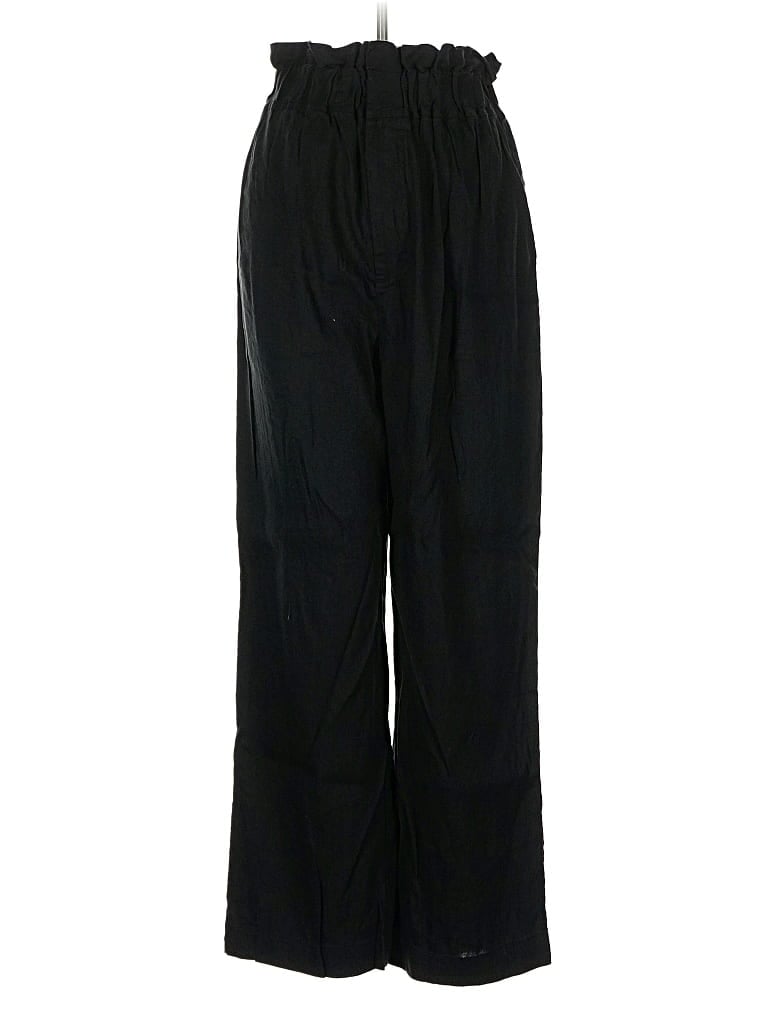 Pre-owned Gianni Bini Linen Pants In Black