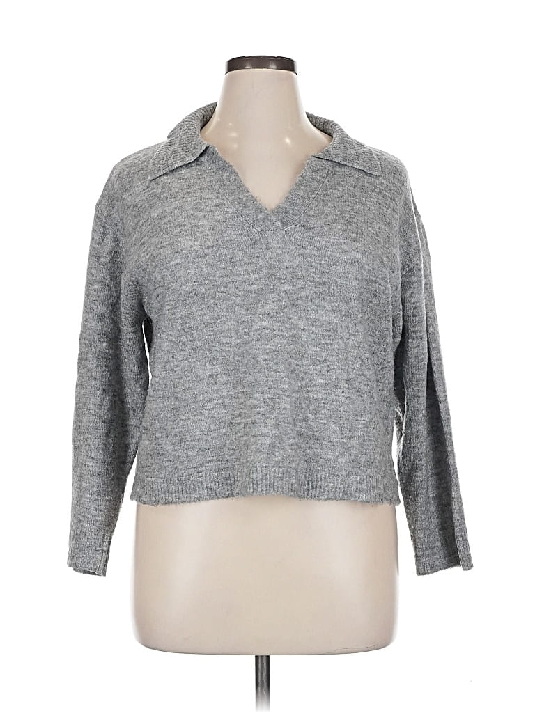 Pre-owned Vigoss Pullover Sweater In Gray