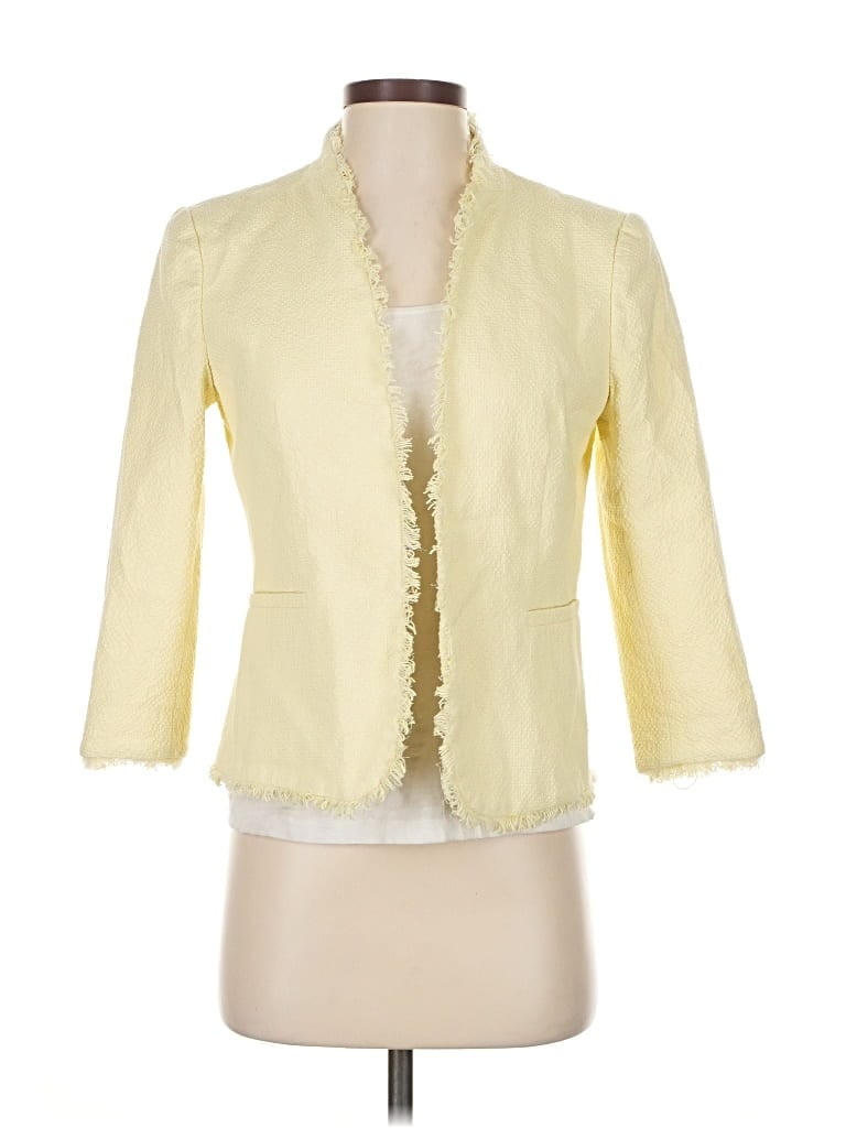 Pre-owned Ann Taylor Factory Blazer Jacket In Yellow