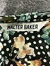 Walter Baker 100% Polyester Print Teal Black Casual Dress Size M - photo 3