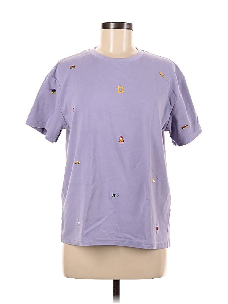 Pre-owned Assorted Brands Short Sleeve T-shirt In Purple