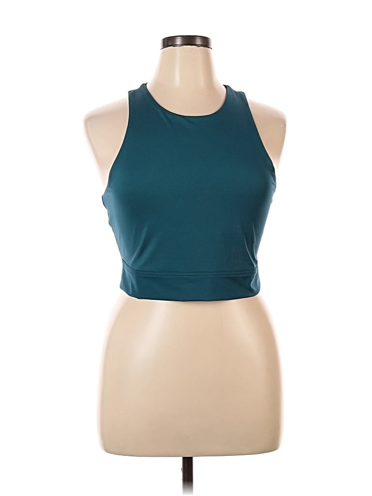 Pre-owned Banana Republic Factory Store Tank Top Teal Halter Neckline Tops In Blue