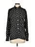 MICHAEL Michael Kors 100% Polyester Polka Dots Black Long Sleeve Blouse Size S - photo 1
