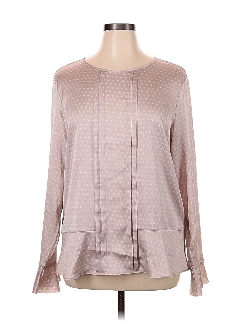 Pre-owned Banana Republic Long Sleeve Blouse In Pink