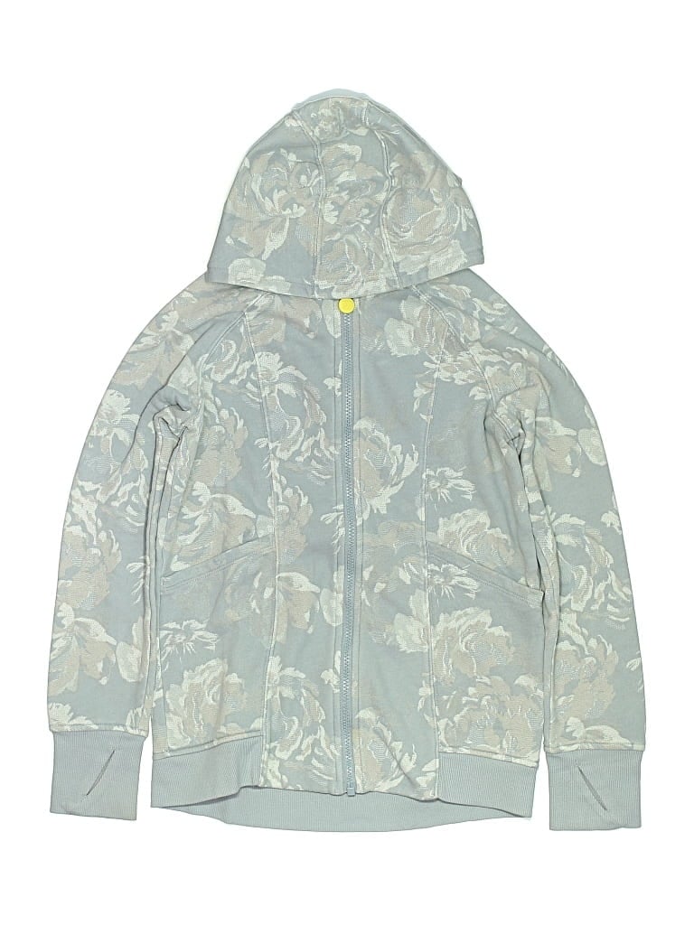 Pre-owned All In Motion Kids' Zip Up Hoodie In Gray