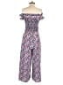 1901 100% Polyester Print Blue Jumpsuit Size 4 - photo 2