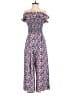 1901 100% Polyester Print Blue Jumpsuit Size 4 - photo 1