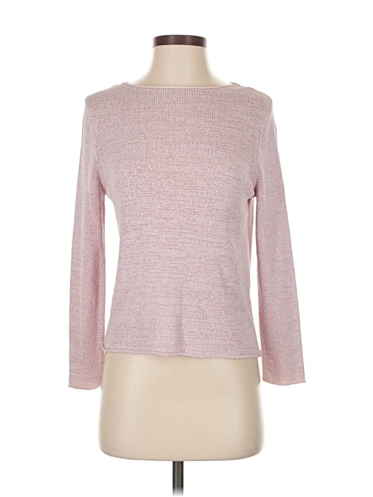 EILEEN FISHER Pre-owned Silk Pullover Sweater In Pink