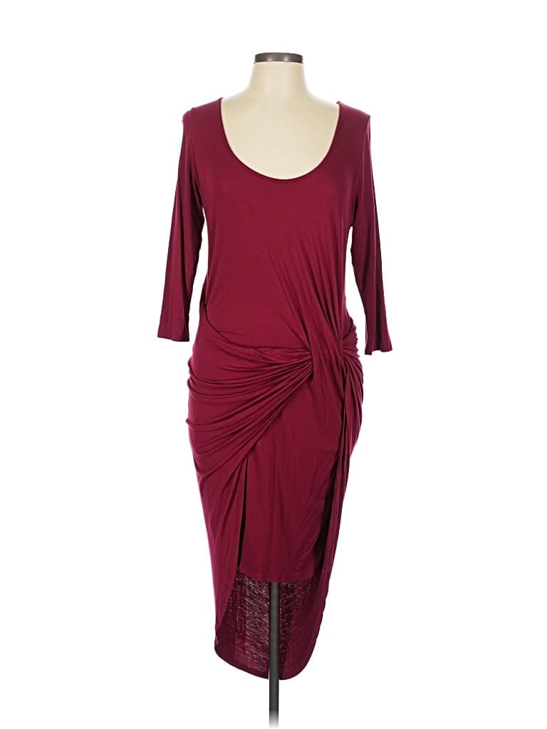 Pre-owned The Vanity Room Cocktail Dress In Burgundy