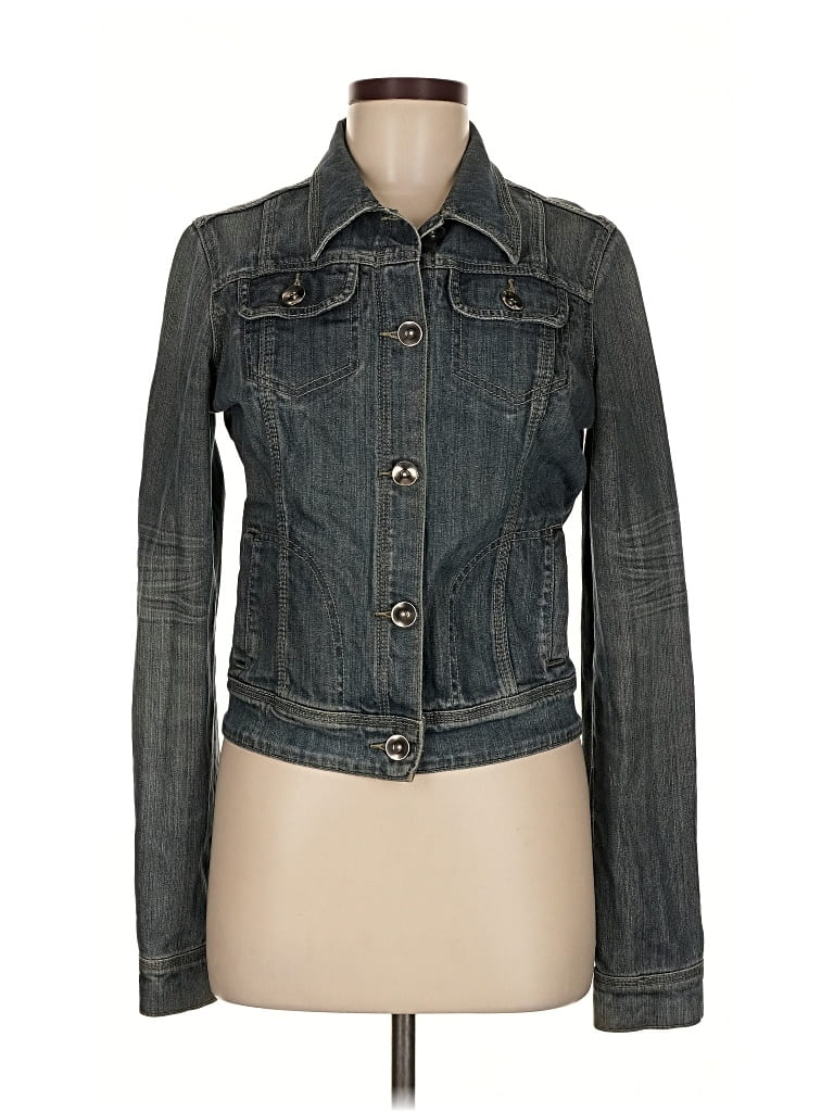 Pre-owned Angie Denim Jacket In Gray