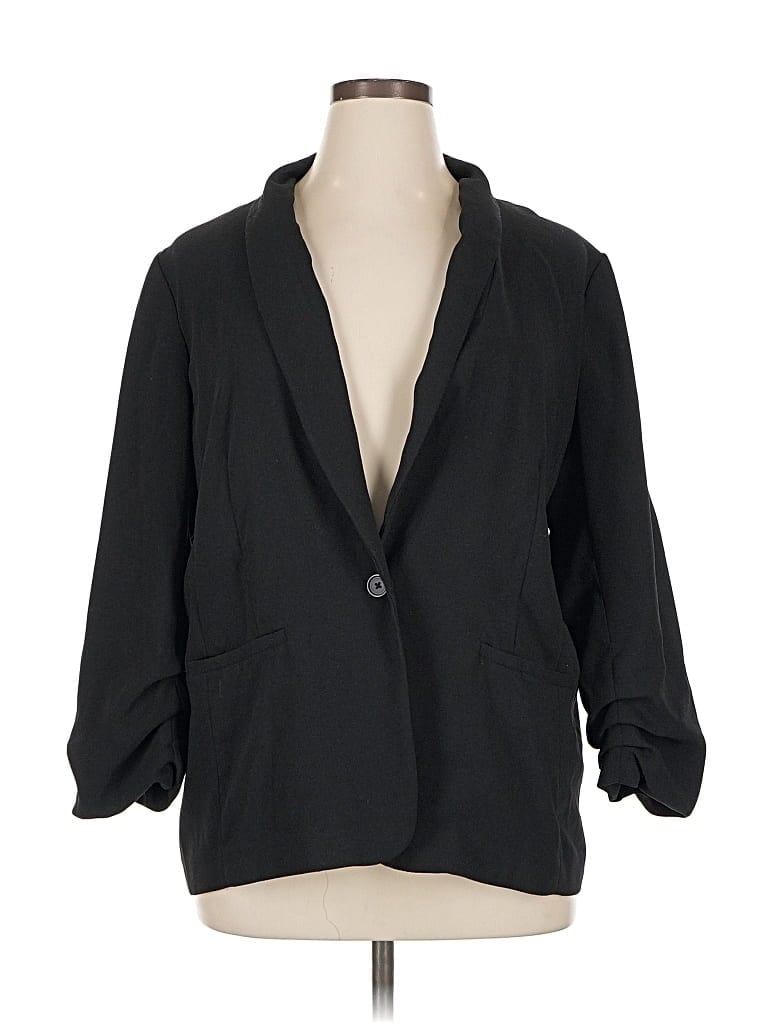 Pre-owned Lc Lauren Conrad Blazer Jacket In Black